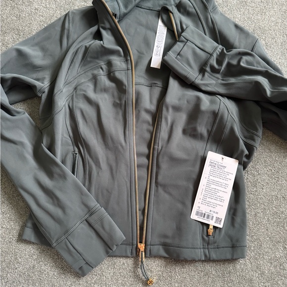 lululemon athletica Jackets & Blazers - lululemon athletica Define Cropped Jacket in muted gray-green